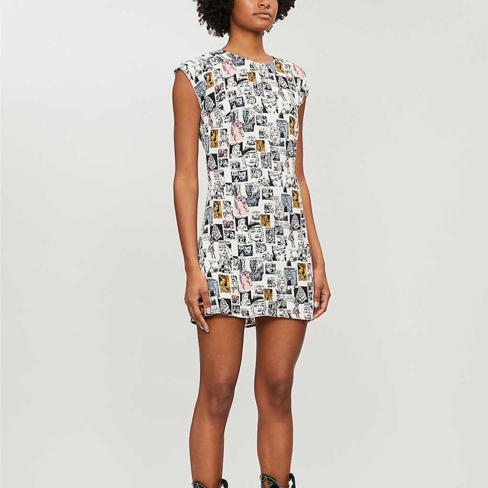 NWOT Reformation Lilah cartoon print dress - XS